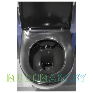 Унитаз CeramaLux 2212BM (черный мрамор) картинка 4